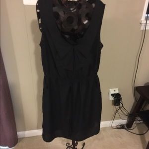 Sleeveless black dress