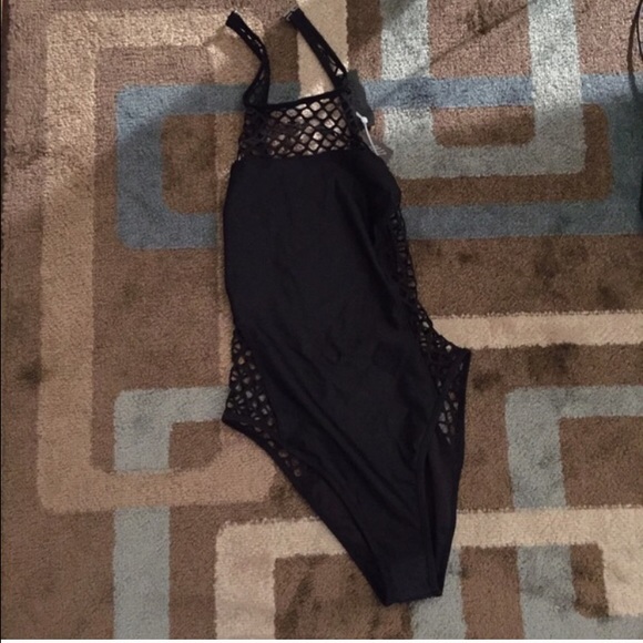 NASTY GAL can you just net swimsuit new - Picture 3 of 4