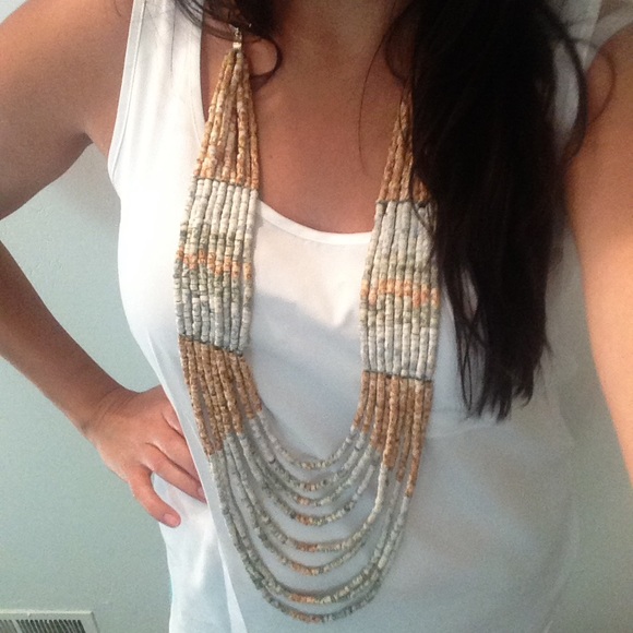 🆕 Ceramic beaded multiple layers necklace