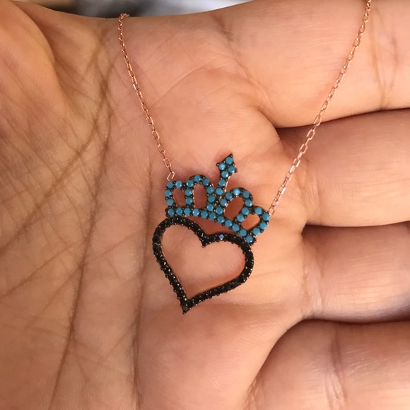 925 Sterling Silver I Love Heart & Crown - Picture 4 of 4