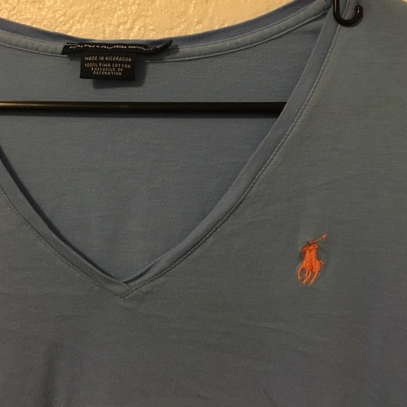 Blue/orange Ralph Lauren polo