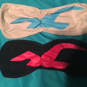 Two Hollister bandeaus