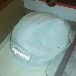 White on white supreme bogo strapback