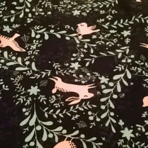 Lularoe OS leggings black bunny
