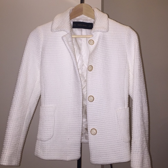 ZARA White Blazer Jacket