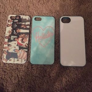 3 iPhone 5-5s cases all in perfect condition!!