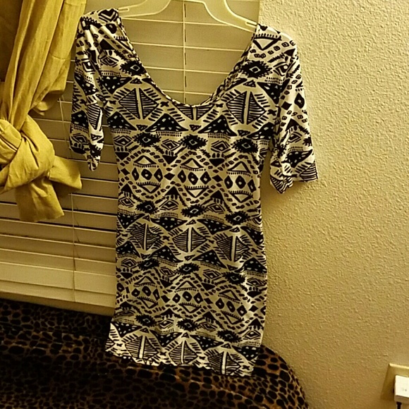 Black and white tight dress - Picture 1 of 1