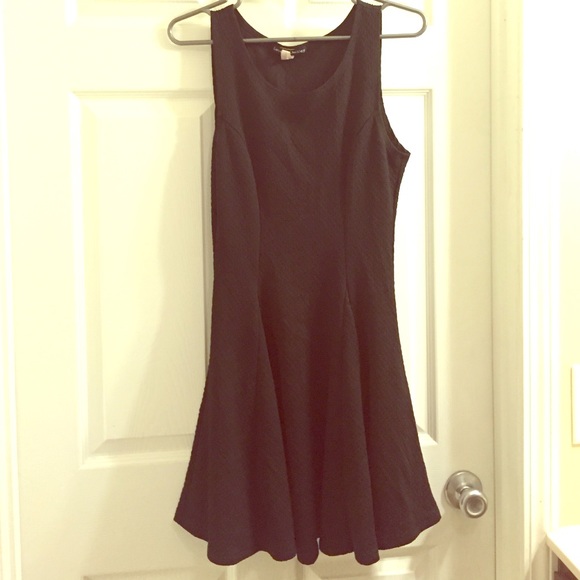Black Simple Fit & Flare Dress