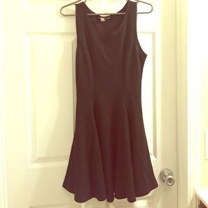 Black Simple Fit & Flare Dress