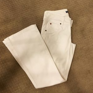 White Hudson bootcut jeans