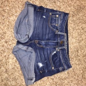 denim SUPER SUPER high rise shortie
