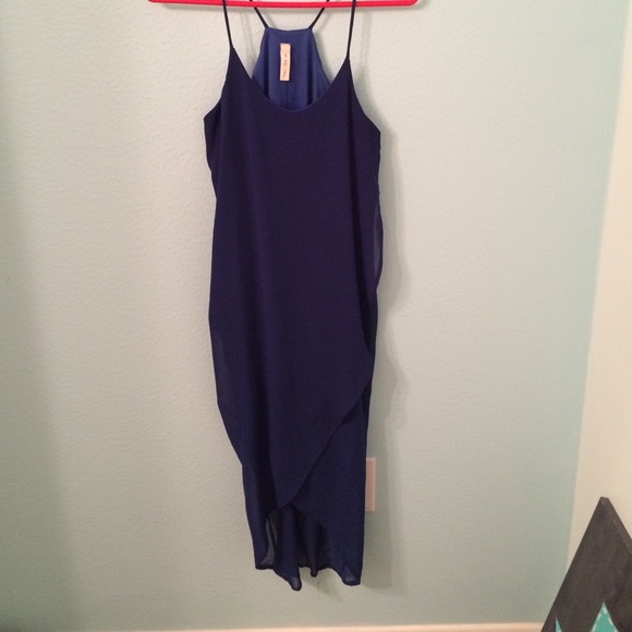Royal blue, high low dress