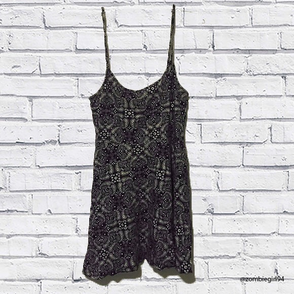 Paisley print mini dress