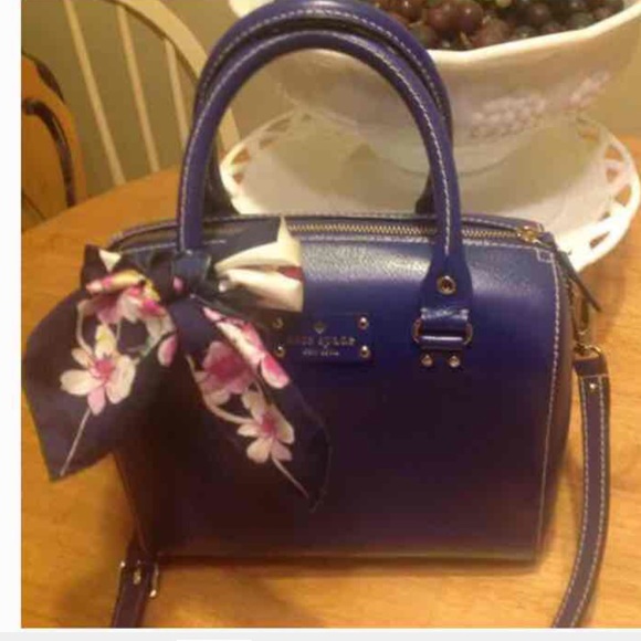 X SOLD Kate Spade Wellesley Alessa Holiday Blue X - Picture 4 of 4