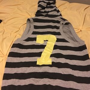 Sleeveless Zipper Hooded Sweat Jacket