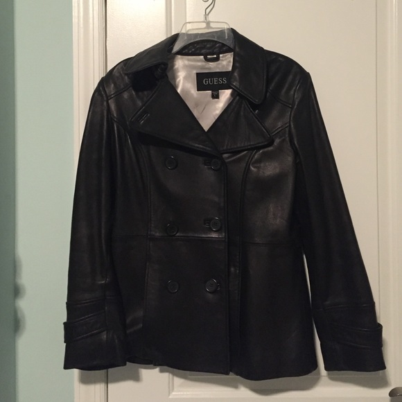 Black leather jacket