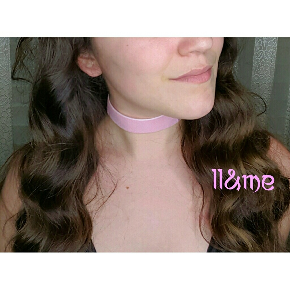 Light pink Thick velvet choker