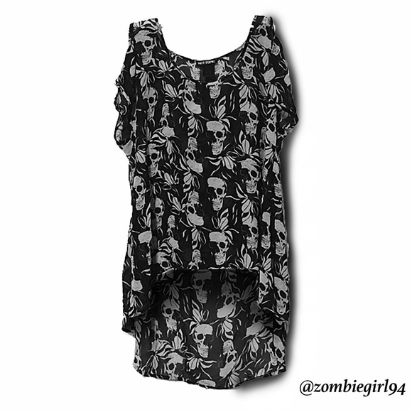 Skull print tunic