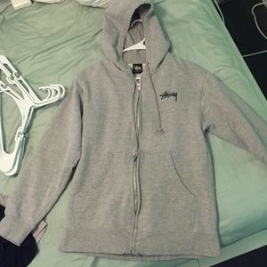 Gray stussy jacket