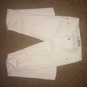 White Hollister skinny jeans