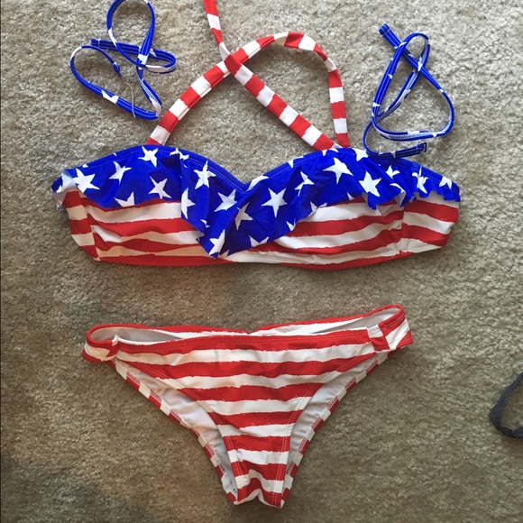 American Apparel Other - American flag bikini