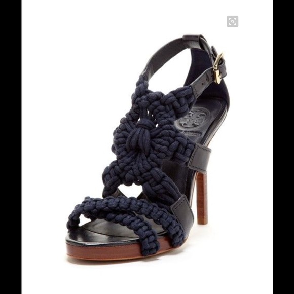 NIB Tory Burch Fleur Nautical Rope Sandals