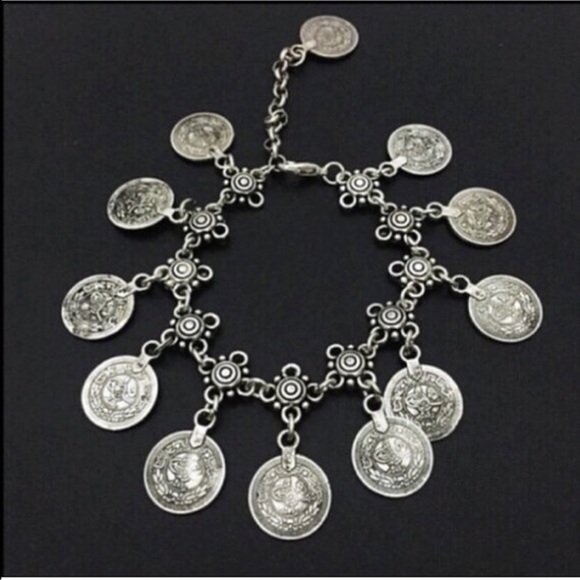 Boho Turkish Coin Anklet - Picture 3 of 3