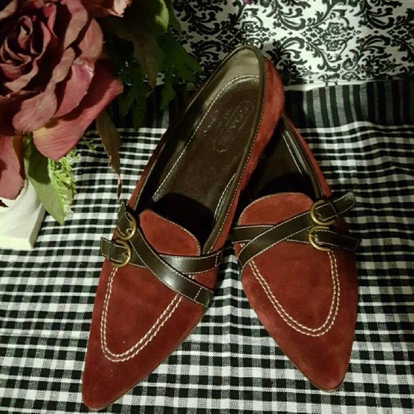 COACH SUEDE LEATHER FLATS - Picture 5 of 8