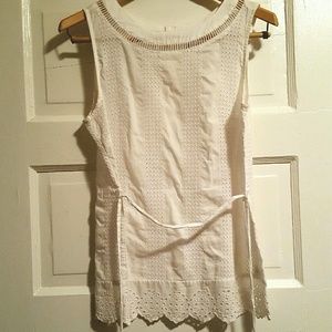 Gap Eyelet Sleeveless Top