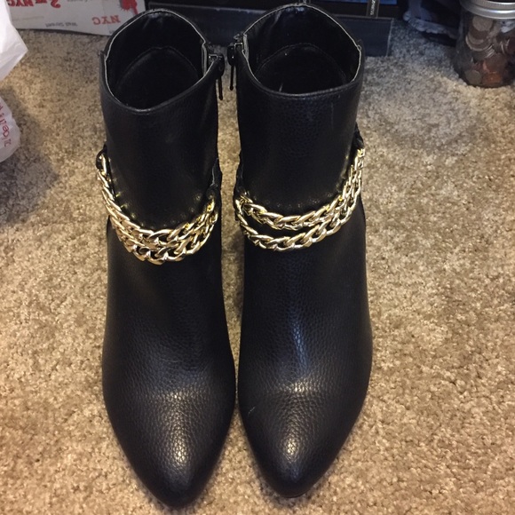 Black High Heel Booties