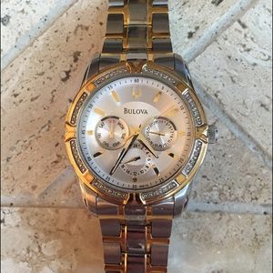 Men's Bulova Diamond Two-Tone Watch - 1 day sale!!