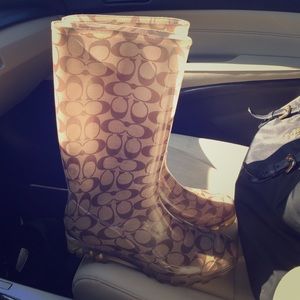 Coach rain boots