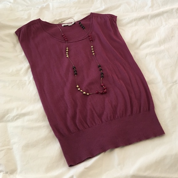 Sleeveless Ann Taylor sweater.