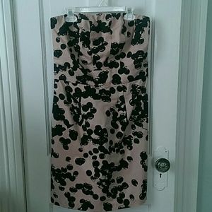 NWT The Limited blush pink/black strapless dress