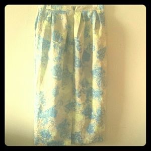 Vintage Flowery Tulip Skirt