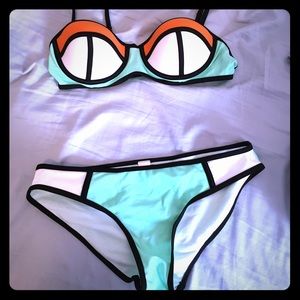 Color block bikini. Brand new, never worn.