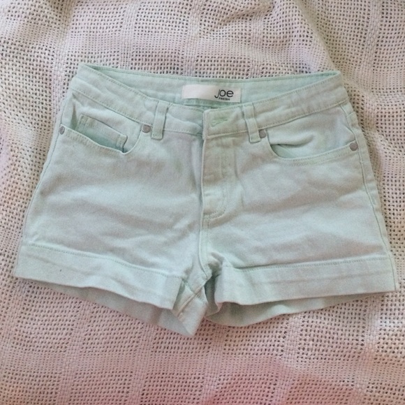 Mint High Waisted Shorts