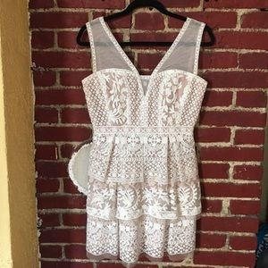 Beautiful Scarlett Lace BCBG dress worn only once!