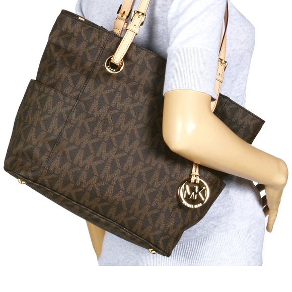 Michael Kors Signature Tote - Brown