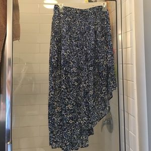High low blue skirt!