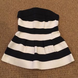 Peplum Strapless Shirt