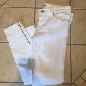 White Express ankle leggings