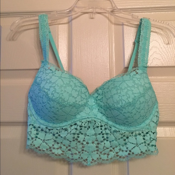 VS Pink  Mint blue Bra size M.
