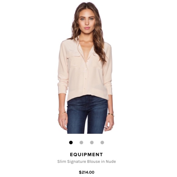 100% Silk Equipment Button Down Blouse