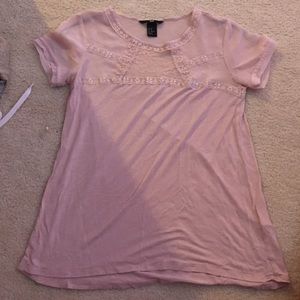 Baby pink H&M top