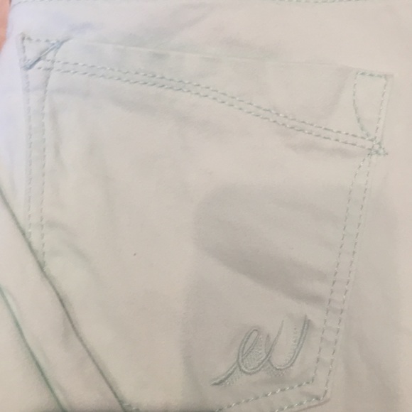 Mint Green Express Skinny Jeans - Picture 2 of 4