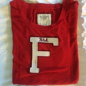 Abercrombie and Fitch red t-shirt size L