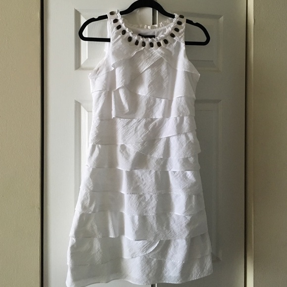 Cute white mini dress