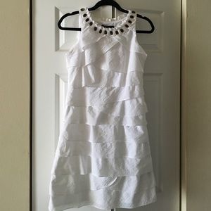 Cute white mini dress