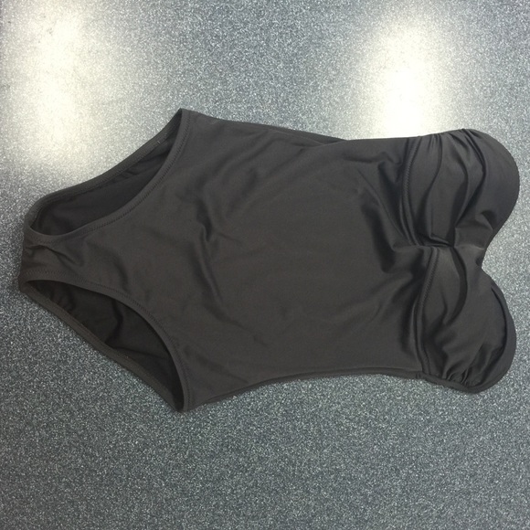 EUC J Crew one piece swim suit Grey 4 Long